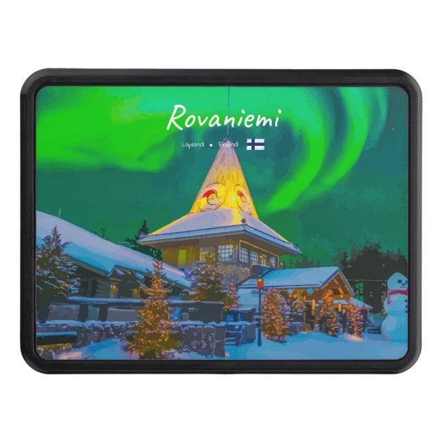 Rovaniemi, Finland - Magic Aurora Hitch Cover (Front)