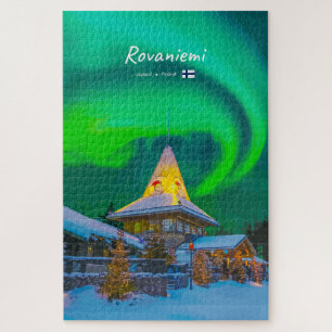 Rovaniemi, Finland - Magic Aurora Jigsaw Puzzle