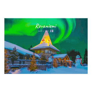 Rovaniemi, Finland - Magic Aurora Photo Print