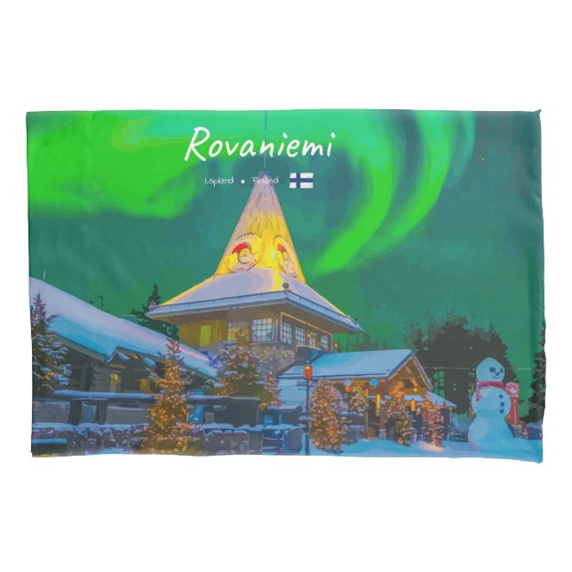 Rovaniemi, Finland - Magic Aurora  Pillow Case (Front-Left)