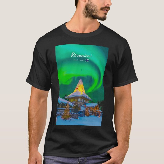 Rovaniemi, Finland - Magic Aurora  T-Shirt (Front)