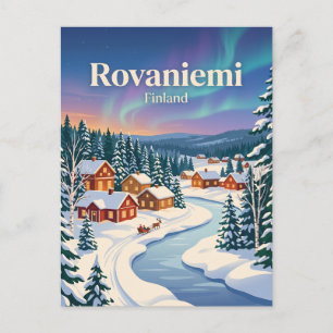 Rovaniemi, Finland, winter Postcard