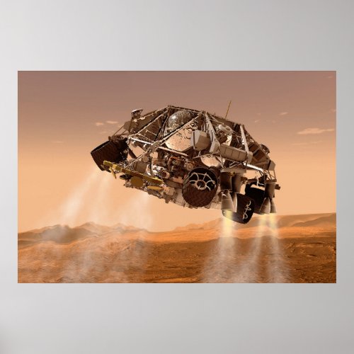 Rover  Descent Stage For Mars Science Laboratory Poster