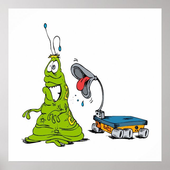 Rover razzing Martian Poster (Front)