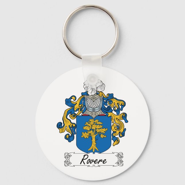 Rovere Family Crest Keychain (Front)