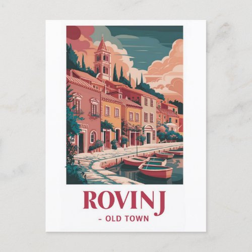 Rovinj Croatia _ Coastal Beauty Postcard Capture Postcard