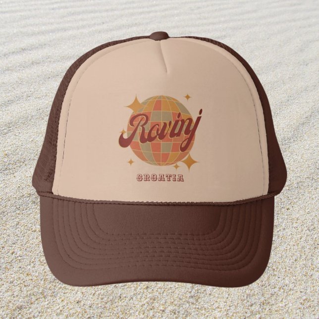 Rovinj Croatia Hrvatska Retro Vintage Dance Trucker Hat (Creator Uploaded)