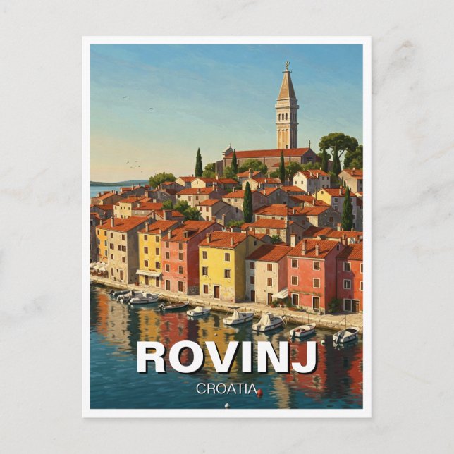 Rovinj Croatia Travel Postcard (Front)