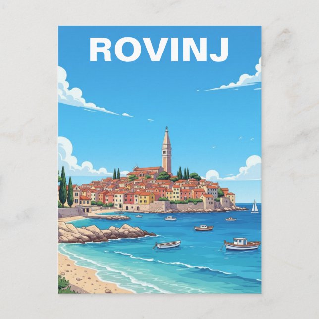 Rovinj Croatia Travel Postcard (Front)