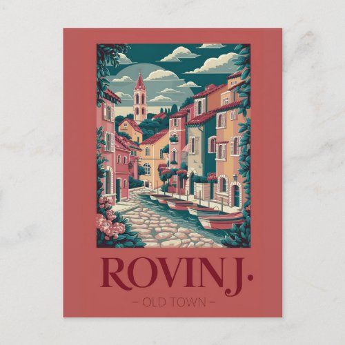 Rovinj Croatia VintageTravel Postcard Landmar