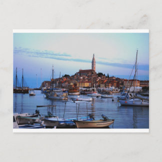 Rovinj Harbor, Croatia Postcard