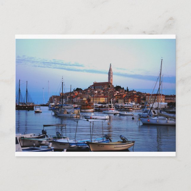 Rovinj Harbor, Croatia Postcard (Front)