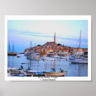 Rovinj Harbor, Croatia Poster