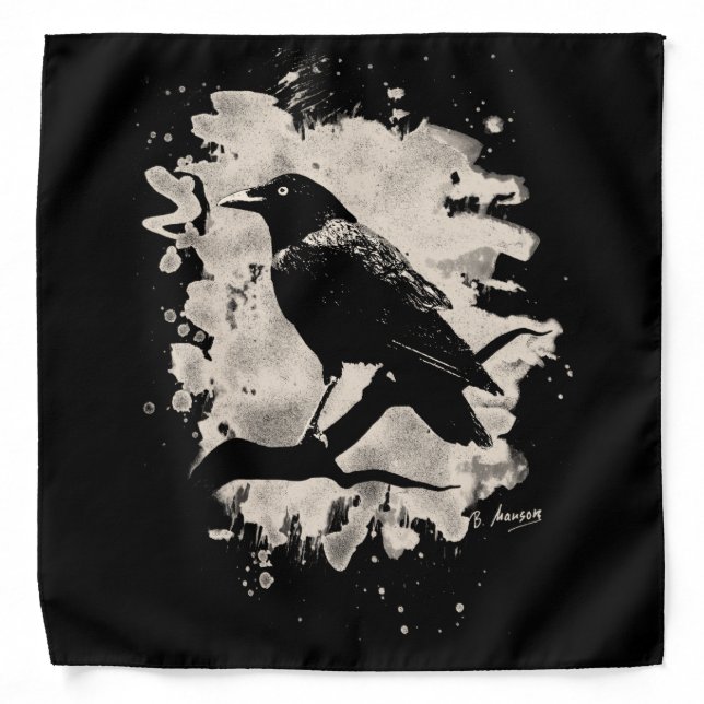 row bleached look bandana (Front)