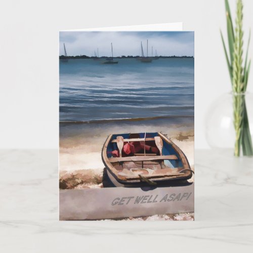 Row Boat Get Well Card