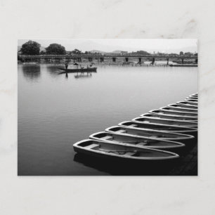 Row Boats: Arashiyama, Kyoto Postcard