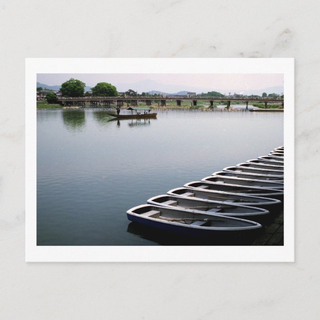 Row Boats: Arashiyama, Kyoto Postcard (Front)