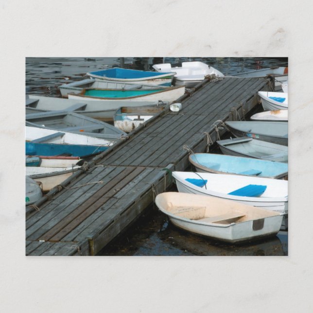 Row Boats at Dock Postcard (Front)