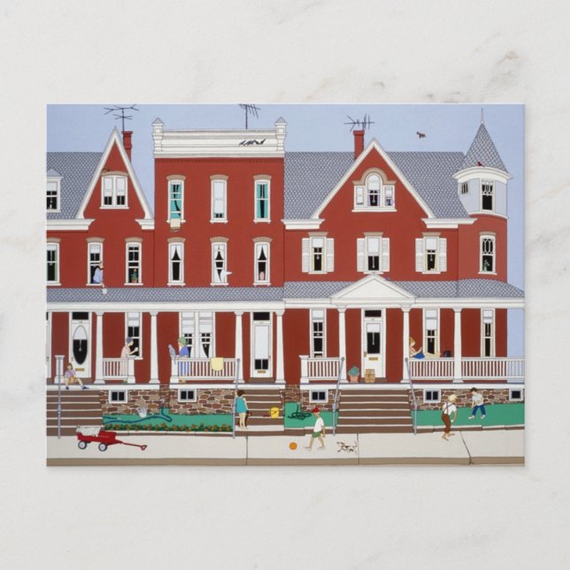 Row Houses Postcard (Front)