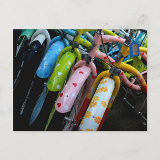 Row of Bicycles Postcard