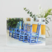 Row of Blue Rocking Chairs (Standing Front)