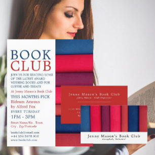 Row of Books, Book Club Advertising Flyer