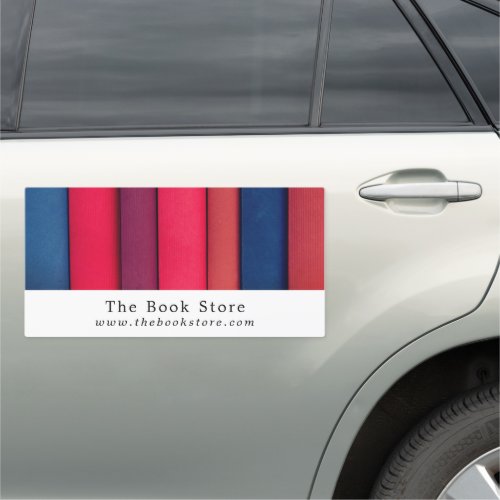 Row of Books Book Store Car Magnet