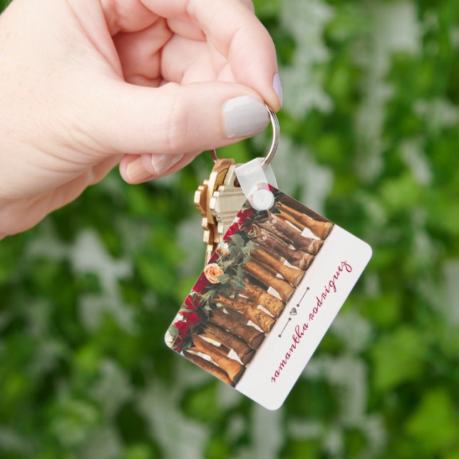 Row of Boots with Flowers Keychain (Hand)