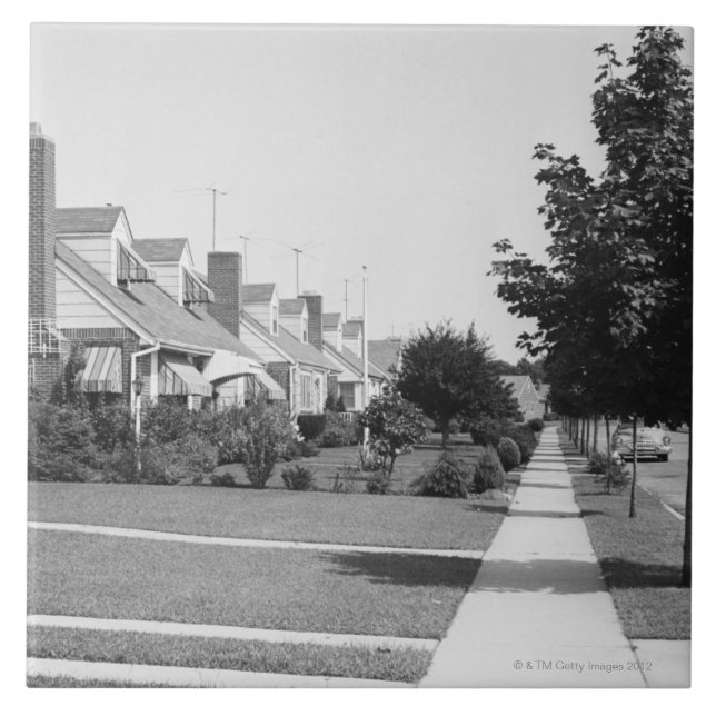 Row of Houses Ceramic Tile (Front)