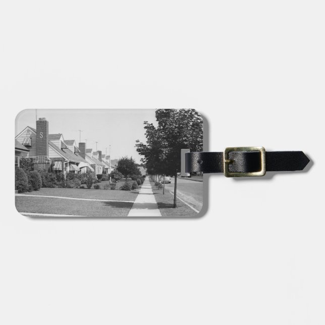 Row of Houses Luggage Tag (Front Horizontal)