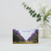 Row of Lavender Business Card (Standing Front)