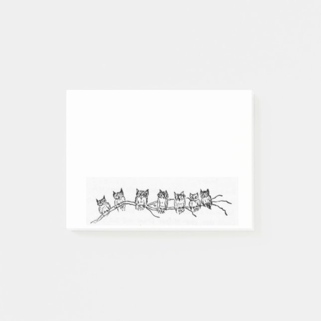 Row of Owls Notes (Front)