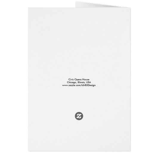 Row of Pillars - Civic Opera House - Chicago (Back)