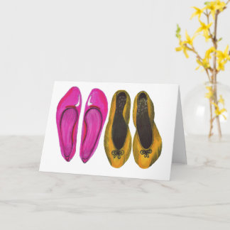 Row of Shoes Greeting Card