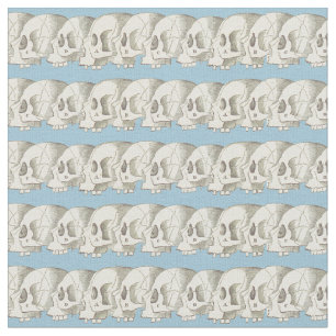 Row of Skulls Fabric