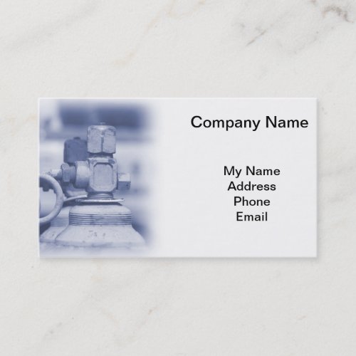 Row of Steel Oxygen and Acetylene Bottles Business Card