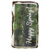 Row of Turtles Green Nature Photo Brownie (Rotated)