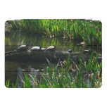Row of Turtles Green Nature Photo iPad Pro Cover