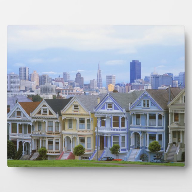 Row of Victorian Homes Plaque (Front)