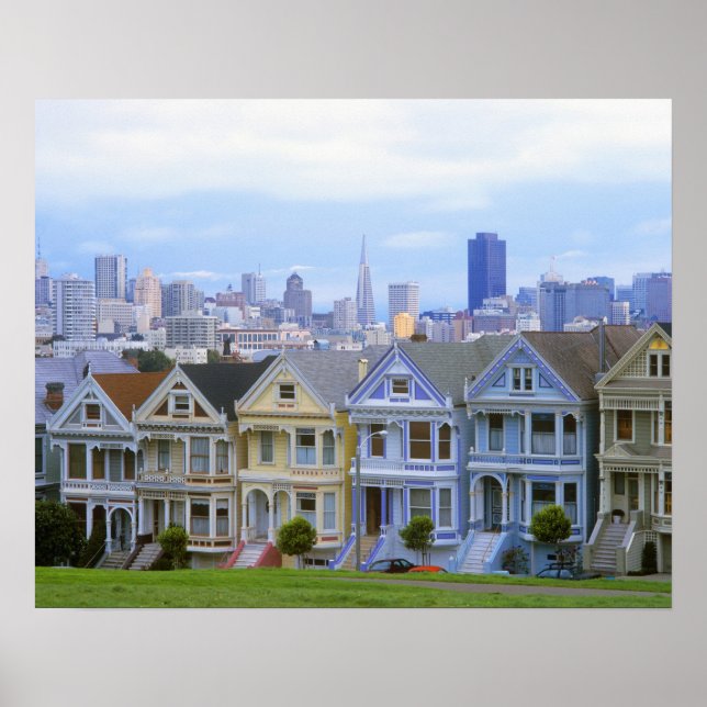 Row of Victorian Homes Poster (Front)