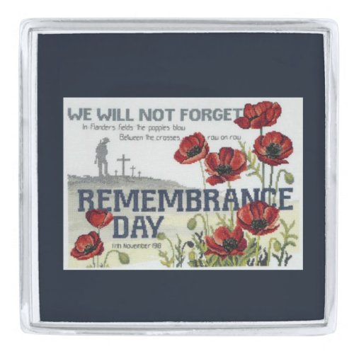 Row On Row Remembrance Day Lapel Pin