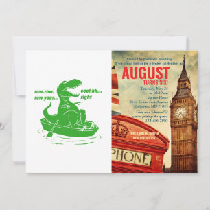 Row row row - Choose background color Invitation