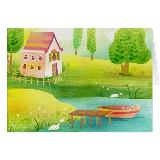 row row your boat cards (Front Horizontal)