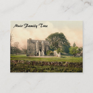 Rowallan Castle, Kilmarnock, Ayrshire, Scotland Business Card
