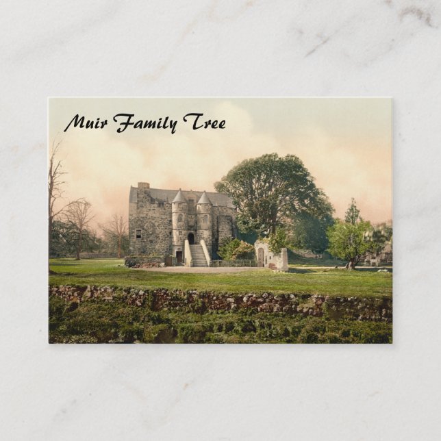 Rowallan Castle, Kilmarnock, Ayrshire, Scotland Business Card (Front)