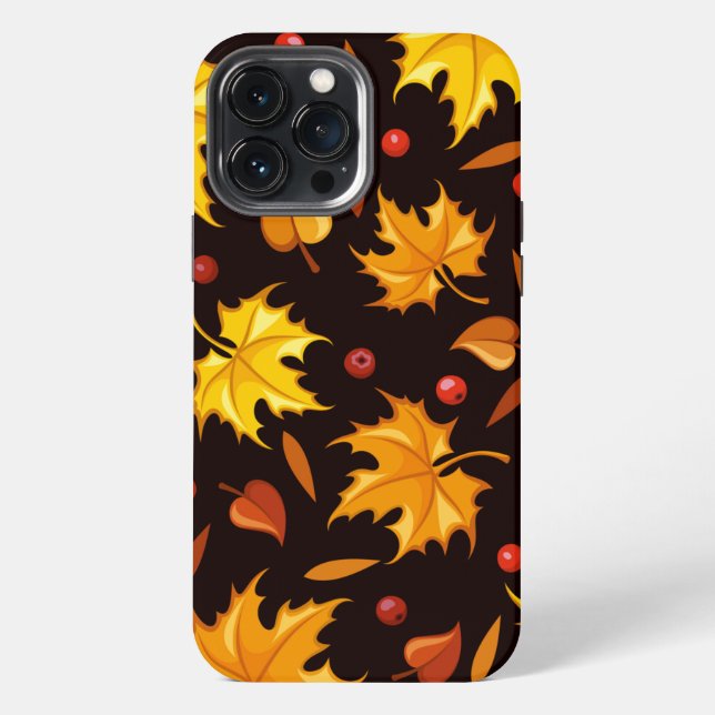 Rowan Berries Fall Leaves iPhone 13 Case Case-Mate (Back)