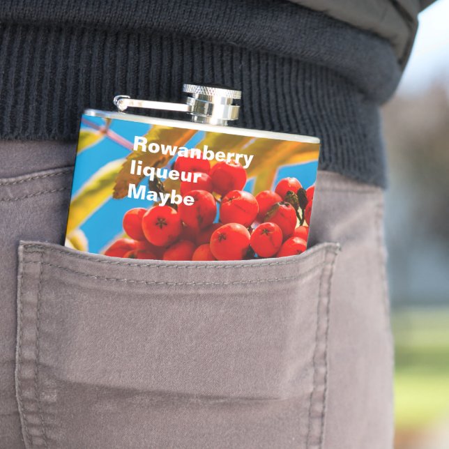 Rowan-berry funny customizable flask (In Situ)