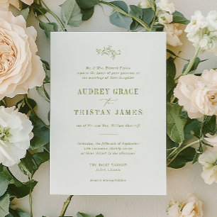 ROWAN   Botanical Wedding Invitation