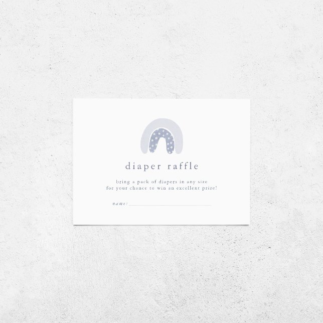ROWAN Boy Boho Rainbow Baby Shower Diaper Raffle Enclosure Card (ROWAN Boy Boho Rainbow Baby Shower Diaper Raffle Enclosure Card)