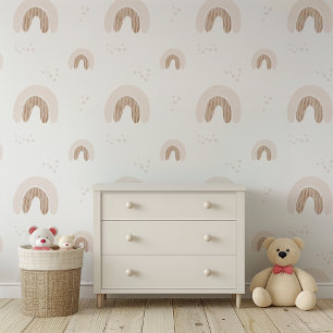 ROWAN Cute Unique Girl Pink Boho Rainbow Nursery Wallpaper